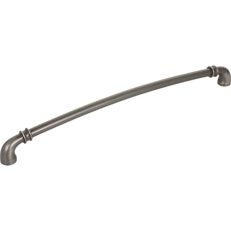 Jeffrey Alexander 305 mm Center-to-Center Brushed Pewter Marie Cabinet Pull 445-305BNBDL